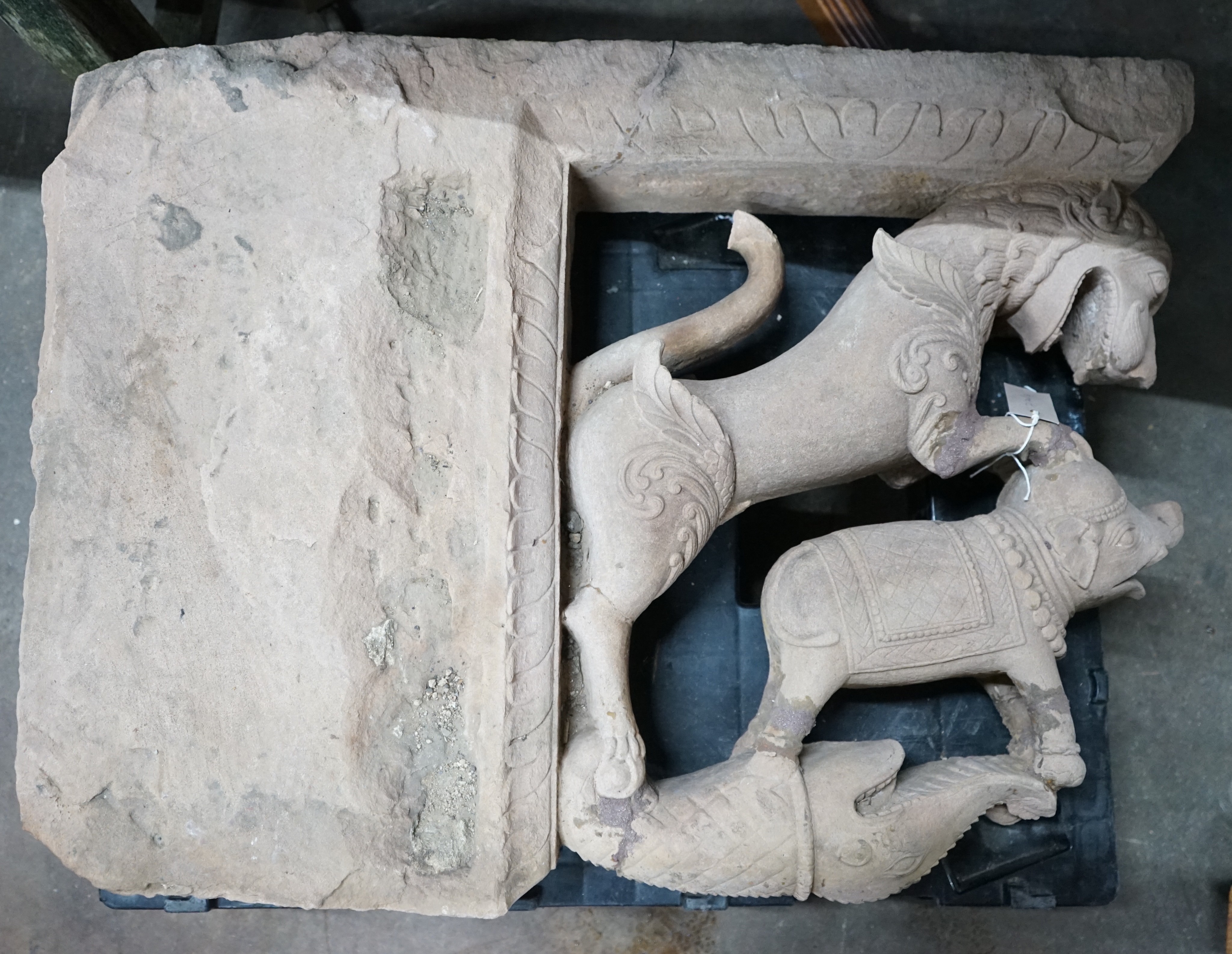 A South Asian stone carving, height 78cm